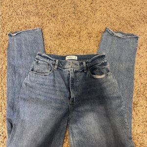 Abercrombie & Fitch Vintage Wash Straight Leg Jeans